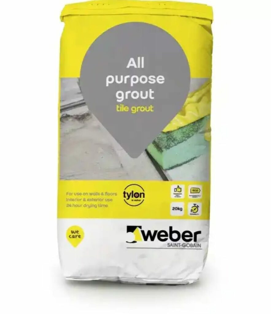 Tylon er Grout Light Grey 20KG Dadas Tile World